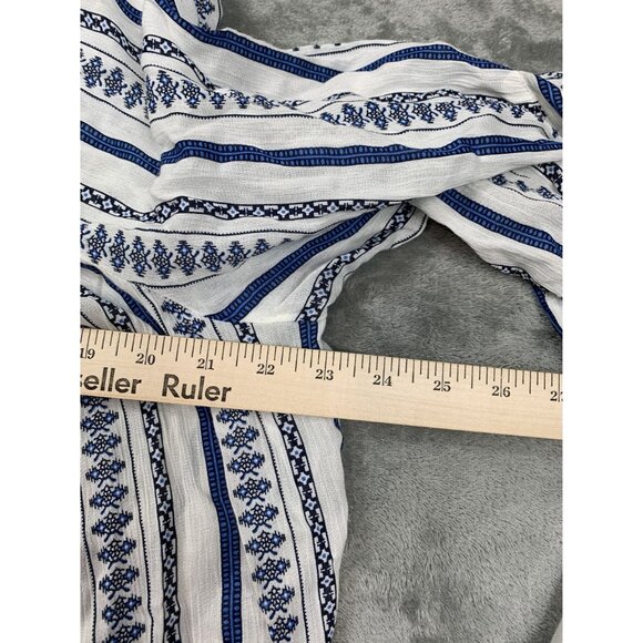 Step In Style Off-Shoulder Womens Large Top With Tassel Bell Sleeves Rayon Fairy - Picture 6 of 9